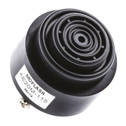 1 pcs - Moflash AE20M Series Panel Mount Buzzer, 115V AC, 95dB at 1 m, IP55, AC, 2-Tone