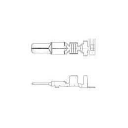 1 pcs : 71144037 - Automotive Connectors TERM 187 M 4.8MM SLD