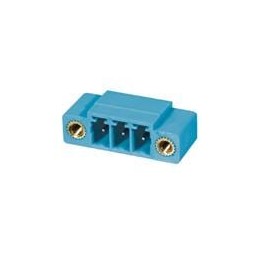 1 pcs : TBP02R1W-381-04BE - Pluggable Terminal Blocks Terminal block, pluggable, w screw lock, 3.81, receptical, 4 pole, blue