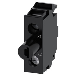 1 pcs - Siemens 3SU1401 Contact & Light Block LED Green 230 V ac Screw terminal