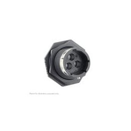 1 pcs : UTGX7142G1P - Standard Circular Connector Jam nut receptacle, without backshell, for 3 male contacts, IP68/69K