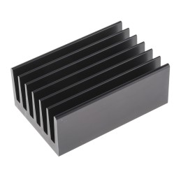 1 pcs - Heatsink, Universal Rectangular Alu, 1.5K/W, 100 x 66 x 40mm