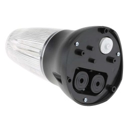 1 pcs - Moflash LEDA125 Series Clear Sounder Beacon, 24 V dc, IP65, Surface Mount, 90dB at 1 Metre