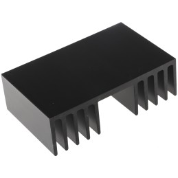 1 pcs - Heatsink, Universal Rectangular Alu, 1.2K/W, 75 x 120 x 37mm