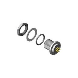 1 pcs : TS2P5M20-BPE - Circular Push Pull Connectors Front Panel Mount PC Contact Sealed5-20