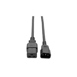 1 pcs : P047-004 - AC Power Leads 14AWG X 3 100-250V 15A C19 TO C14 4'