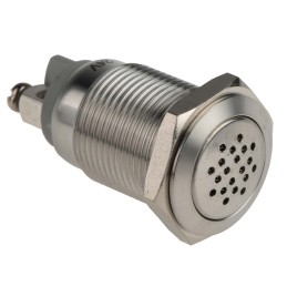 1 pcs - RS PRO Panel Mount Buzzer, 24 V dc, 75dB at 1 m