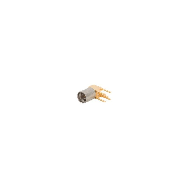 1 pcs : SMP-MSLD-PCT-6 - RF Connectors / Coaxial Connectors SMP Right Angle PCB Jack Limited Detent