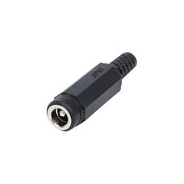 1 pcs : PR-002A - DC Power Connectors Cable Mount Jack 2x5.5mm