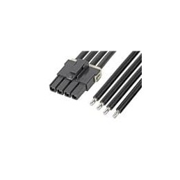 1 pcs : 216401-1042 - Rectangular Cable Assemblies Mega-Fit SR R-S 4Ckt 300mm Cable