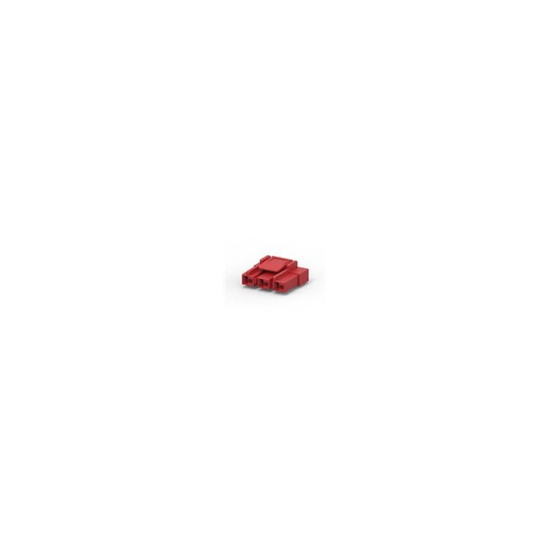 1 pcs : 1-1903414-2 - Heavy Duty Power Connectors GHC 9.0 3POS PLUG HOUSING- RED