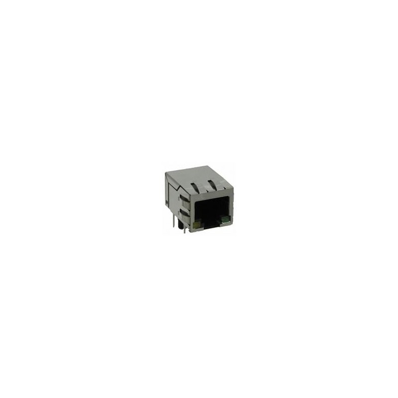 1 pcs : SS74800-132F - Modular Connectors / Ethernet Connectors Right Angle LED conn 1G - 2.5G Base-T