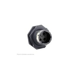 1 pcs : UTGX7124P - Standard Circular Connector Jam nut receptacle, without backshell, for 4 male contacts, IP68/69K