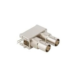 1 pcs : 112706 - RF Connectors / Coaxial Connectors BNC DUAL STK PCB RCP METAL 50