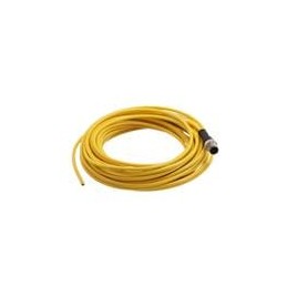 1 pcs : 21350100315100 - Sensor Cables / Actuator Cables M12 A-code 3-pin Straight male to open end, 10m, PVC yellow jacket