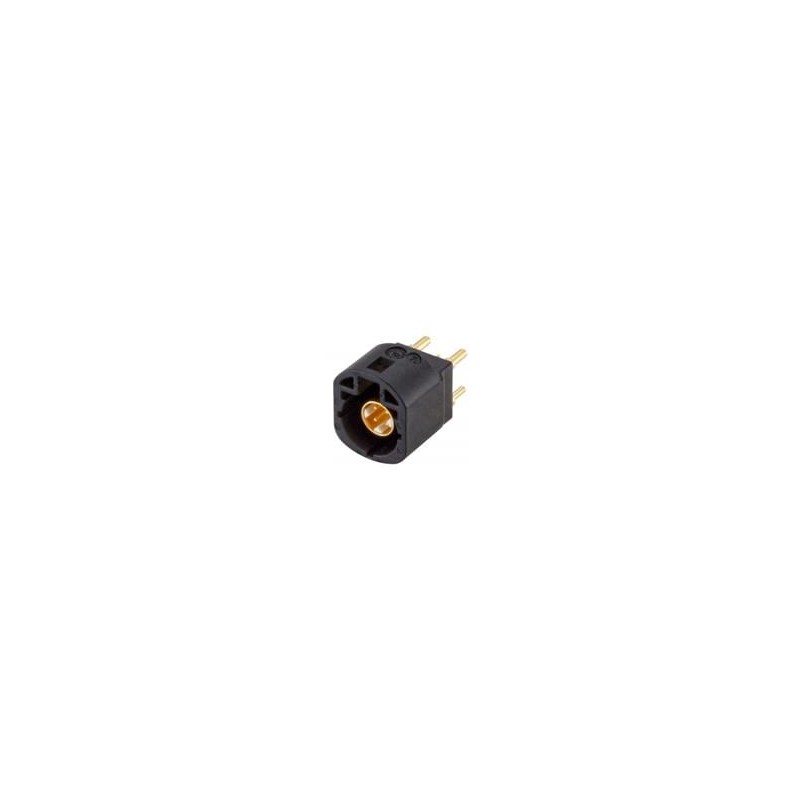 1 pcs : D4S10A-400L5-A - RF Connectors / Coaxial Connectors Straight Plug PCB w/Housing T&R Black