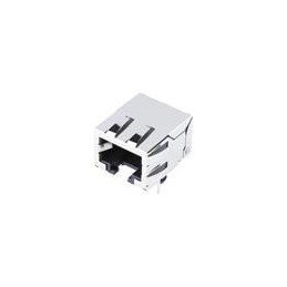 1 pcs : 43202-8819 - Modular Connectors / Ethernet Connectors ModJack RA LoPro Flgls Shld 50Au 8/8