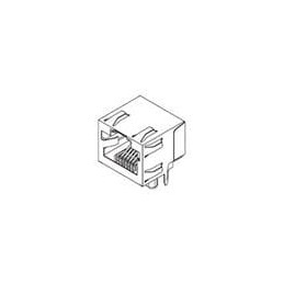 1 pcs : 43860-0012 - Modular Connectors / Ethernet Connectors R/A INV MDJK SHLD LTPIPES W/TABS 6/4
