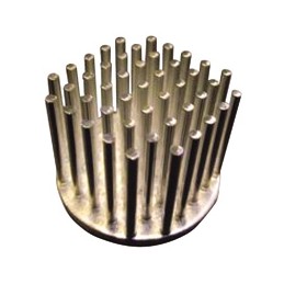 1 pcs - Heatsink, Universal Round Alu, 4.25K/W, 28.5 (Dia.) x 18.5mm, Adhesive Foil, Conductive Foil