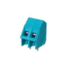 1 pcs : TB008A-508-02BE - Fixed Terminal Blocks Terminal block, screw type, 5.08, 45, 2 poles, CUI Blue, slotted screw, PCB moun