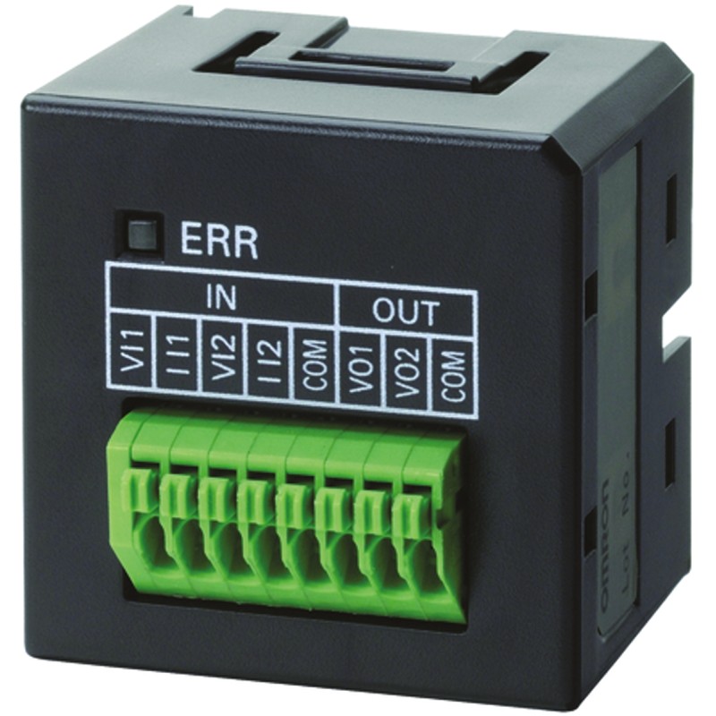 1 pcs - Omron IB IL AI 2/SF-XC-PAC Series PLC I/O Module for Use with CP1L CPU Unit, Analogue, Analogue