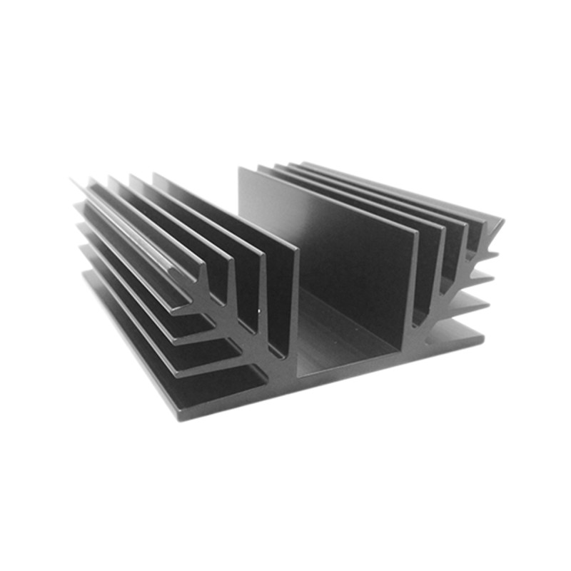 1 pcs - Heatsink, Universal Rectangular Alu, 1.65K/W, 75 x 88 x 35mm