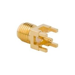 1 pcs : 132134-11 - RF Connectors / Coaxial Connectors SMA PCB JACK EXT LEGS
