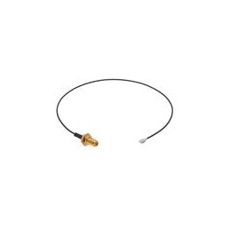 1 pcs : 73230-6140 - RF Cable Assemblies SMA Bulkhead Reverse Polar IP68 Jack-to-I-PEX MHF I LK Plug, 1.37mm Cable Diameter, 305