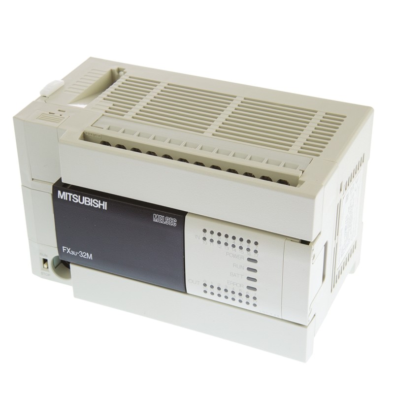 1 pcs - Mitsubishi FX3U Series Logic Module, 100 - 240 V ac Supply, Relay Output, 16-Input, Sink, Source Input