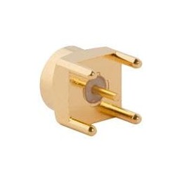 1 pcs : SMP-MSCM-PCT-2 - RF Connectors / Coaxial Connectors SMP Strgt PCB Jack Catcher's Mitt