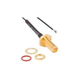 1 pcs : 095-902-503-300 - RF Cable Assemblies AMC4 Plg to RP SMA Strt Blkd Jck 300mm