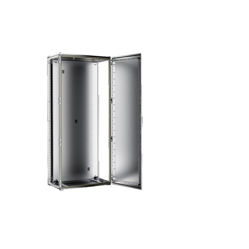 1 pcs - Rittal VX25 Series Sheet Steel Single-Door-Door Floor Standing Enclosure, Opaque Door, IP55, 2000 x 800 x 600mm