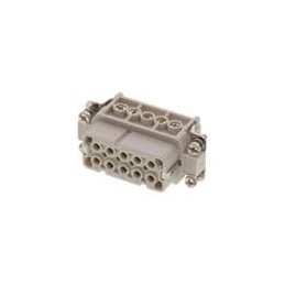 1 pcs : 93601-0137 - Heavy Duty Power Connectors 10P+ PE F INSERT 16A SRW TERM 7210.4401.0