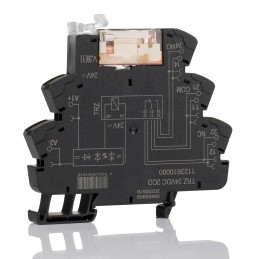 1 pcs - Weidmuller TRZ Series Interface Relay, DIN Rail Mount, 24V Coil, DPDT, 2-Pole