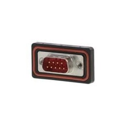 1 pcs : 173110-0024 - D-Sub Standard Connectors 9P REAR MNT WTRPROOF STRAIGHT PCB TERM