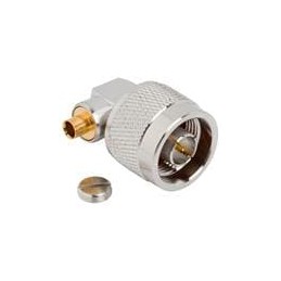 1 pcs : 172236 - RF Connectors / Coaxial Connectors N RIGHT ANGLE PLUG SOL .141 SEMI RIGID