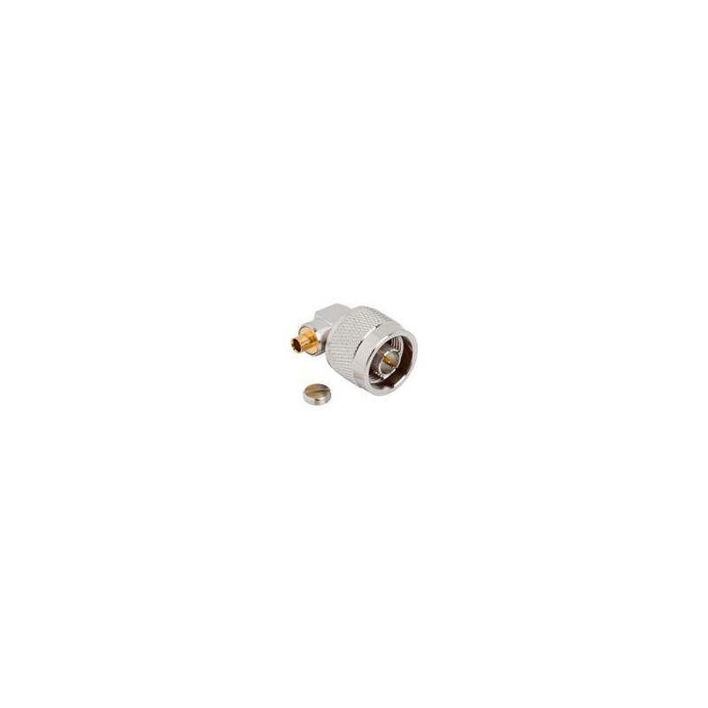 1 pcs : 172236 - RF Connectors / Coaxial Connectors N RIGHT ANGLE PLUG SOL .141 SEMI RIGID