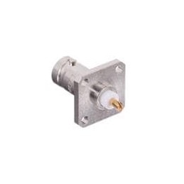 1 pcs : R141407000W - RF Connectors / Coaxial Connectors BNC / SQUARE FLANGE JACK RECEPTACLE WITH SOLDER POT CONTACT