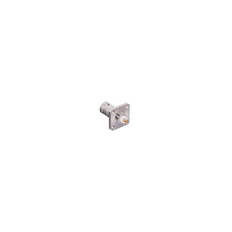 1 pcs : R141407000W - RF Connectors / Coaxial Connectors BNC / SQUARE FLANGE JACK RECEPTACLE WITH SOLDER POT CONTACT