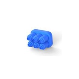 1 pcs : 1586359-6 - Pin & Socket Connectors 6P GANG WIRE SEAL MINI