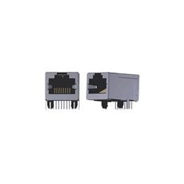 1 pcs : ARJM11D7-009-NN-EW2 - Modular Connectors / Ethernet Connectors CONN MAGJACK 1PORT 100BASE-T PCB