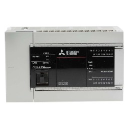 1 pcs - Mitsubishi MELSEC iQ-F Series PLC CPU for Use with FX5 Expansion Adapter, FX5 Extension Module, Analogue Output,