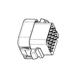 1 pcs : DTV06-18SB - Automotive Connectors DTV PLUG ASM