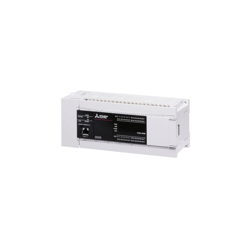 1 pcs - Mitsubishi MELSEC iQ-F Series PLC CPU for Use with FX5 Expansion Adapter, FX5 Extension Module, Analogue Output,