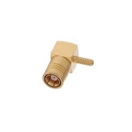 1 pcs : R114183000 - RF Connectors / Coaxial Connectors SMB / RIGHT ANGLE PLUG CRIMP TYPE CABLE 2/50 S