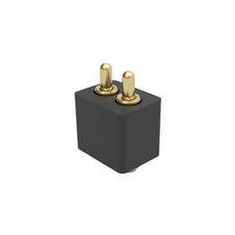 1 pcs : 854-22-002-30-004101 - Headers & Wire Housings Low-Profile 2 Pos. .050' Pitch SMT Spring-Loaded Connector, Single Row