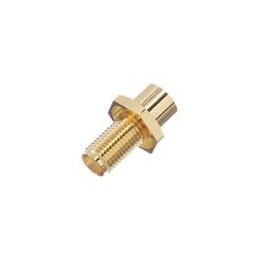 1 pcs : 132346 - RF Connectors / Coaxial Connectors SMA BULKHEAD JACK SOL .250 SEMI RIGID