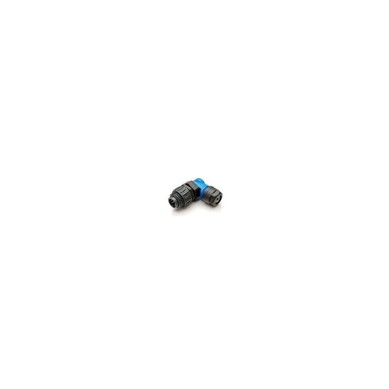 1 pcs : C016 30K006 100 10 - Standard Circular Connector 6+PE MALE R/A BLUE SODR SILVR CONTACT