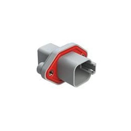 1 pcs : AT04-6P-PM05 - Automotive Connectors 6 Pin Rcpt Panel Mnt W/Gasket Thread Gray