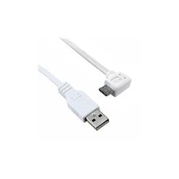 1 pcs : 3021089-10 - USB Cables / IEEE 1394 Cables USB 2.0 M TO M ANGLD 10FT CORD WHITE